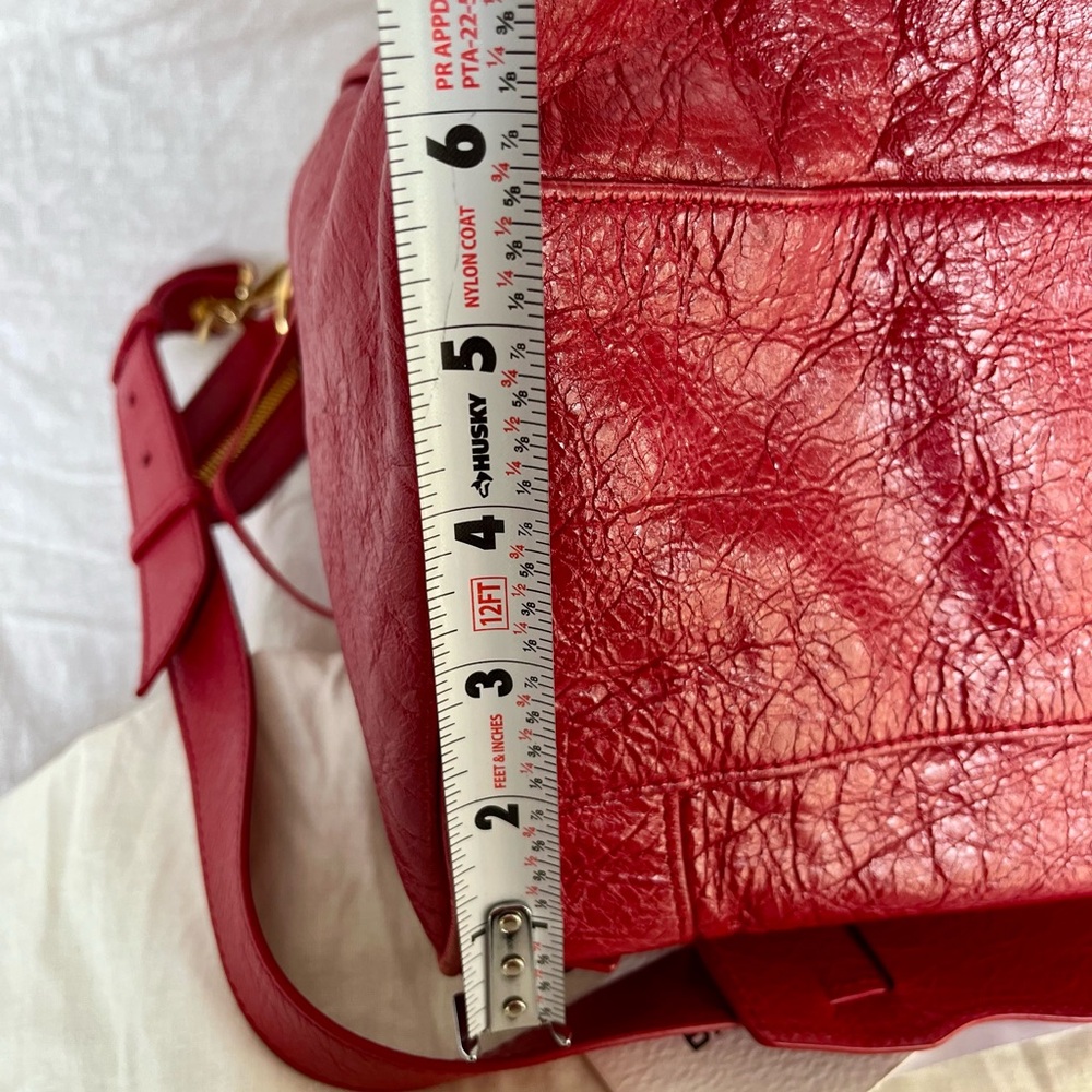 Balenciaga Red Leather Satchel Bag - Picture 11 of 12